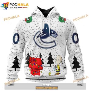 Personalized NHL Vancouver Canucks Peanuts Snoopy Design Shirt 3D Hoodie