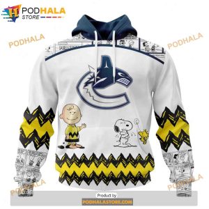 Personalized NHL Vancouver Canucks Peanuts Snoopy Design Shirt 3D Hoodie Gift