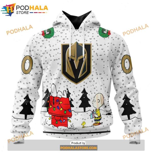 Personalized NHL Vegas Golden Knights Peanuts Snoopy Shirt 3D Hoodie