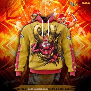 Personalized Name and Number 3D Kc Chiefs Hoodie