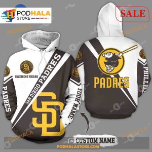 Personalized San Diego Padres Baseball All Over Print Sweatshirt 3D Hoodie