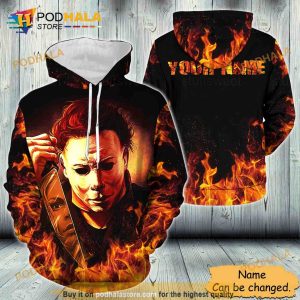 Personalized Your name Michael Myers 3D Hoodie