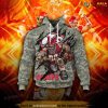 Personalized name Chiefs Camo Mascot 3D Hoodie