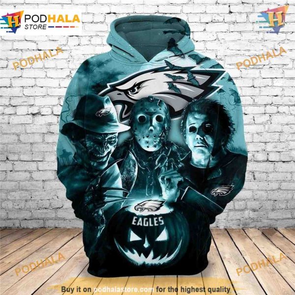 Philadelphia Eagles Horror Night Halloween Hoodie