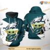 Philadelphia Eagles NFL Baby Yoda Team 3D Funny Christmas Hoodie