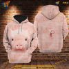 Pig Face All Over Printed Full 3D Animal Hoodie Sweatshirt