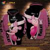 Piglet Flower Cartoon Winnie The Pooh All Over Print 3D Hoodie