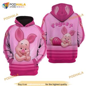 Piglet Pink Disney AOP Unisex 3D Hoodie