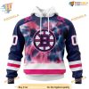 Pink October Breast Cancer Special Personalized NHL Boston Bruins Hoodie 3D