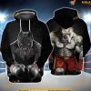 Pitbull Boxing 3D Funny Christmas Hoodie