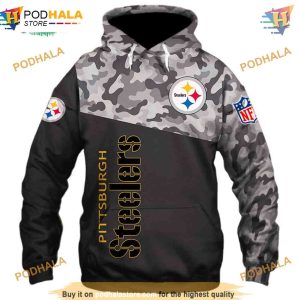 Pittsburgh Steelers Military 3D Hoodie