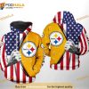 Pittsburgh Steelers NFL US Flag Team 3D Hoodie