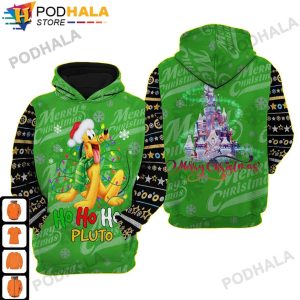 Pluto Dog Disney Christmas AOP 3D Hoodie