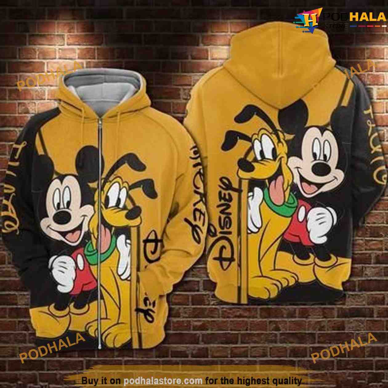 Pluto Mickey Mouse Walt Disney For Fan 3D Funny Christmas Hoodie Pluto Mickey Mouse Walt Disney For Fan 3D Funny Christmas Hoodie