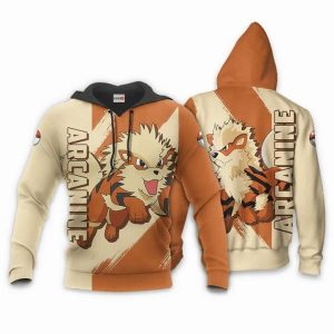 Pokemon Arcanine Anime Manga 3D Hoodie Sweatshirt