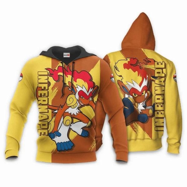 Pokemon Infernape Anime Manga 3D Hoodie Sweatshirt