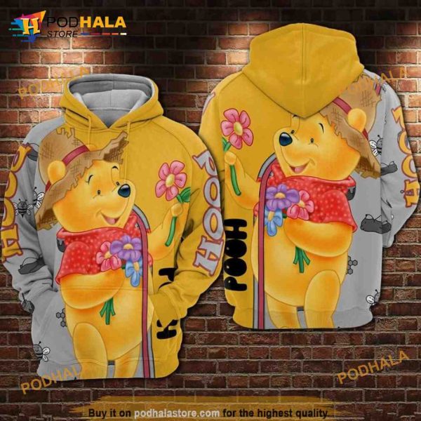 Pooh Bear Winnie The Pooh All Over Print 3D Hoodie