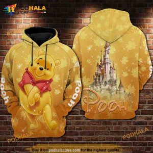 Pooh Cartoon Winnie The Pooh Disneyland All Over Print 3D Hoodie