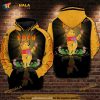 Pooh With Flower Cartoon Winnie The Pooh All Over Print 3D Hoodie