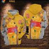 Pooh With Flowers Winnie The Pooh All Over Print 3D Hoodie