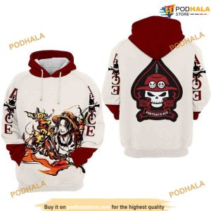 Portgas D Ace One Piece Over Print 3D Funny Christmas Hoodie