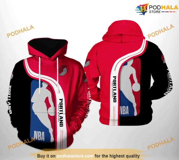 Portland Trail Blazers NBA Team NBA Hoodie 3D