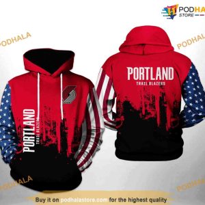 Portland Trail Blazers NBA Team US NBA Hoodie 3D