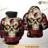 Portland Trailblazers NBA Skull NBA Hoodie 3D