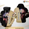 Purdue Boilermakers US Flag Skull NCAA 3D Hoodie