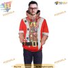 Red 3D Merry Xmas Bell Hoodie