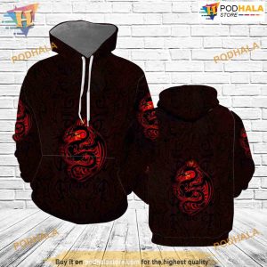 Red Dragon All Over Printed 3D Hoodie Sweatshirt