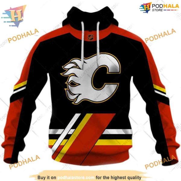 Reverse Retro 2223 Style NHL Calgary Flames Hoodie 3D Sweatshirt