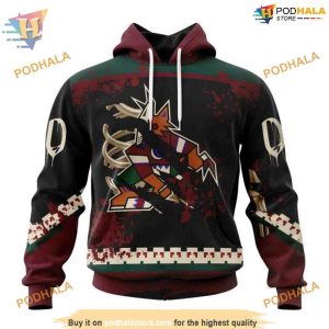 Ribs Design Jersey NHL Halloween Arizona Coyotes Hoodie 3D