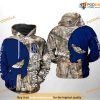 Rice Owls Camo Veteran Hunting NCAA 3D Hoodie