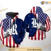 Rice Owls US Flag NCAA 3D Hoodie