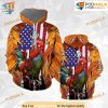 Rooster American Flag Farm Lover 3D Funny Hoodie Christmas