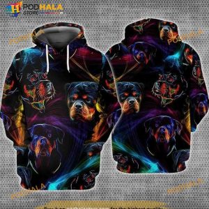 Rottweiler Dog Full Printing 3D Hoodie