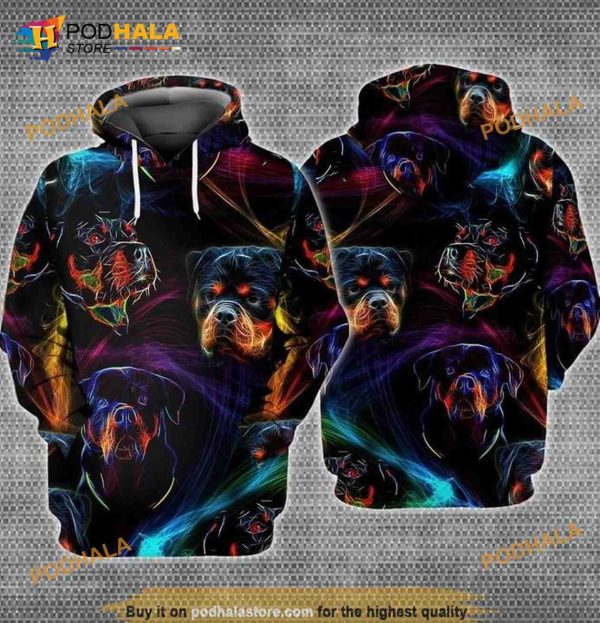 Rottweiler Dog Full Printing 3D Hoodie