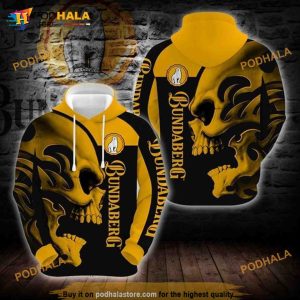 Rum Bundaberg Lovers Skull 3D Hoodie