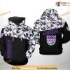 Sacramento Kings NBA Camo Veteran Team NBA Hoodie 3D