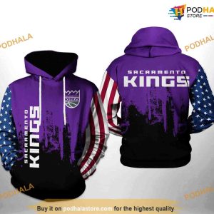 Sacramento Kings NBA Team US NBA Hoodie 3D