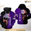 Sacramento Kings NBA US Flag Skull Team NBA Hoodie 3D