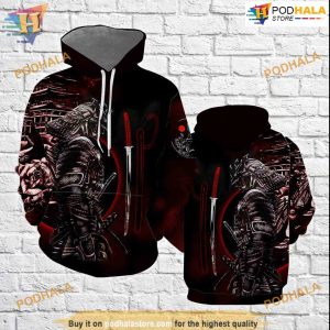 Samurai All Over Printed 3D Hoodie Sweatshirt Adul