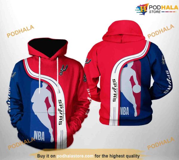 San Antonio Spurs NBA Team NBA Hoodie 3D