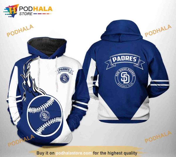 San Diego Padres MLB Classic 3D Hoodie