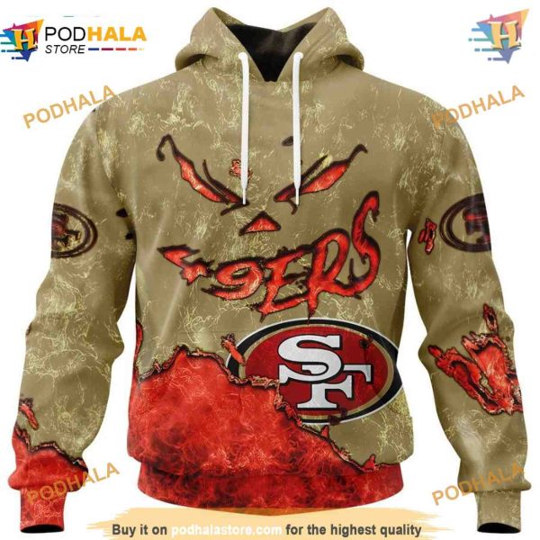 San Francisco 49ers Hoodie 3D Devil Eyes