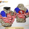 San Francisco 49ers NFL US Flag Camo Veteran Team 3D Hoodie For Football Lovers