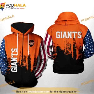 San Francisco Giants MLB Team US 3D Hoodie