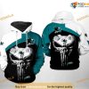 San Jose Sharks NHL Skull Punisher NHL Hoodie 3D