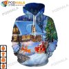 Santa Claus Costume Reindeer Christmas AOP 3D Hoodie